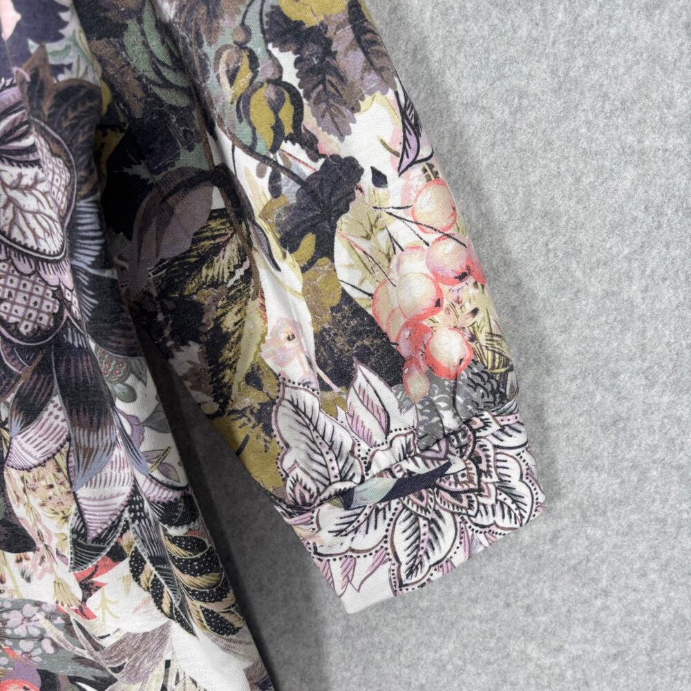 Christopher Banks Shirt Large Floral Paisley 1/4 … - image 5